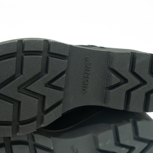 Vionic - Hazel Black Suede Wedge Boot - Picture 9 of 13